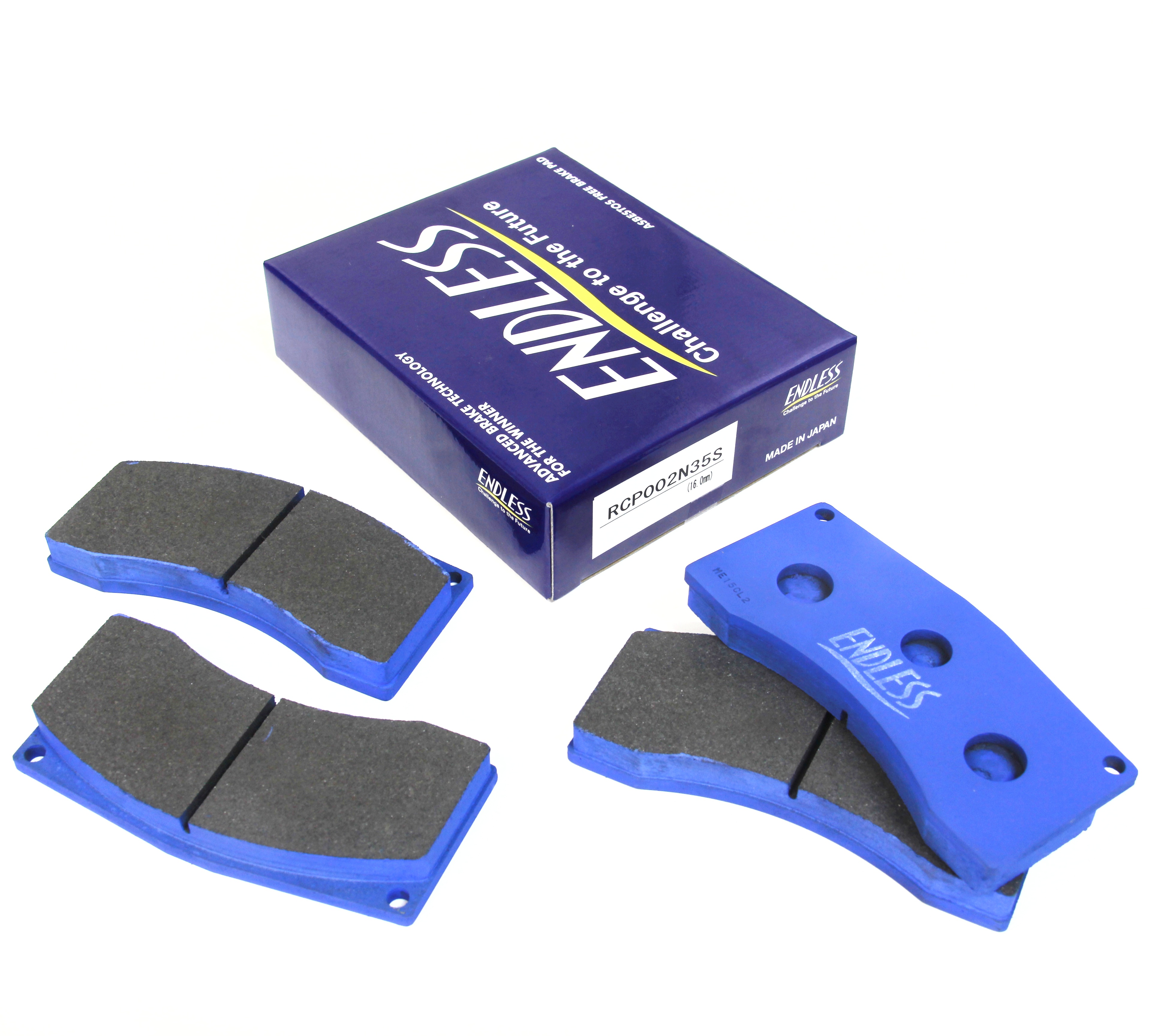 ENDLESS RCP002N35S I 16mm Pads for racing calipers F4 BREMBO F/R